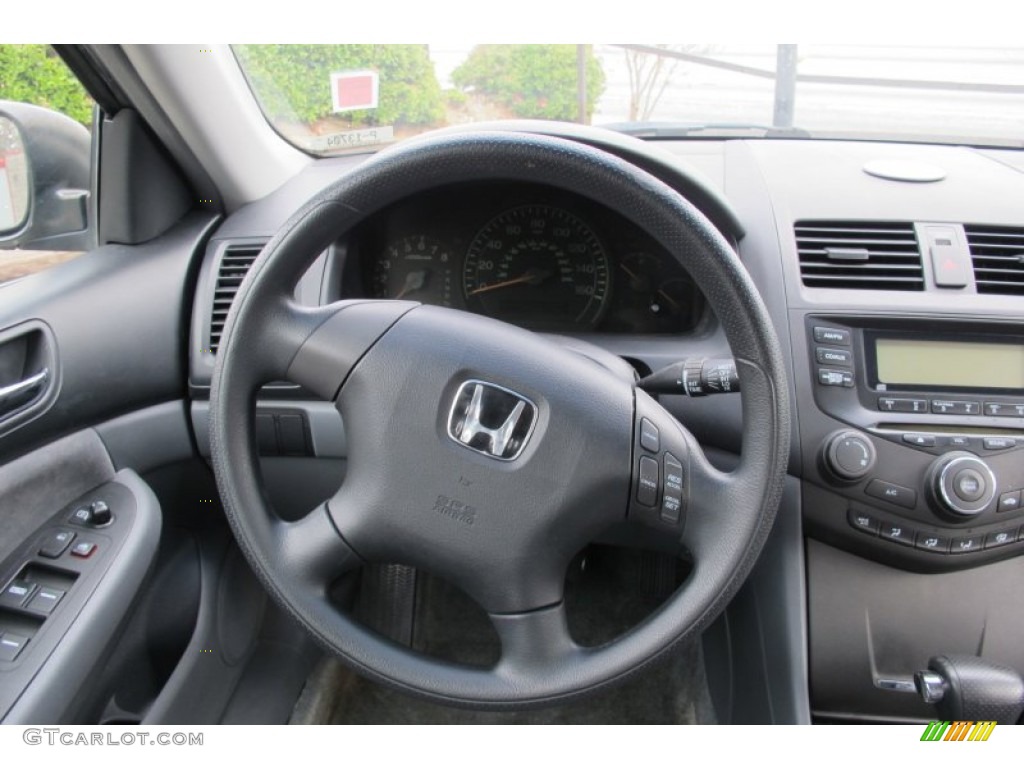 2005 Honda Accord LX Sedan Gray Steering Wheel Photo #59391236