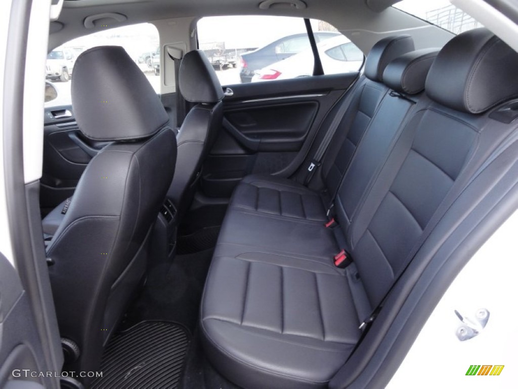 Titan Black Interior 2010 Volkswagen Jetta Wolfsburg Edition