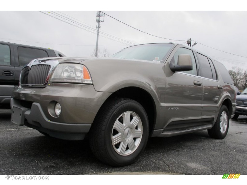 2003 Aviator Luxury - Mineral Grey Metallic / Light Parchment photo #1