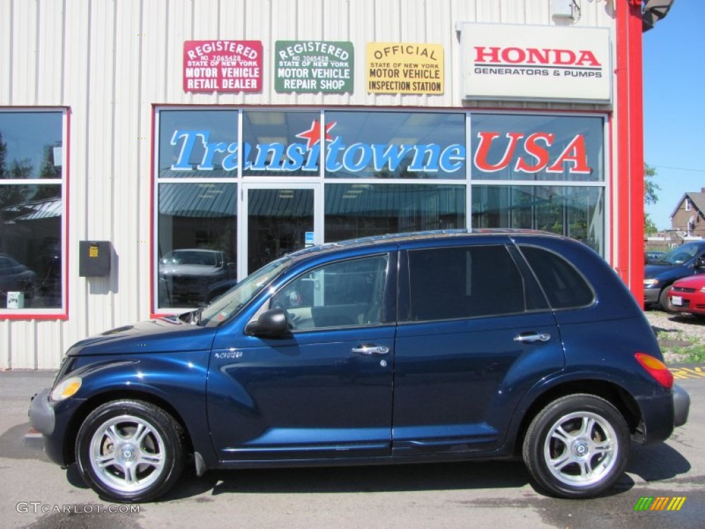 2002 PT Cruiser Limited - Patriot Blue Pearlcoat / Taupe photo #5