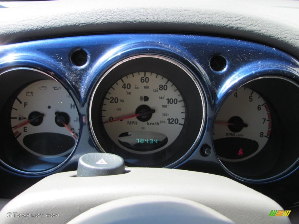 2002 PT Cruiser Limited - Patriot Blue Pearlcoat / Taupe photo #9
