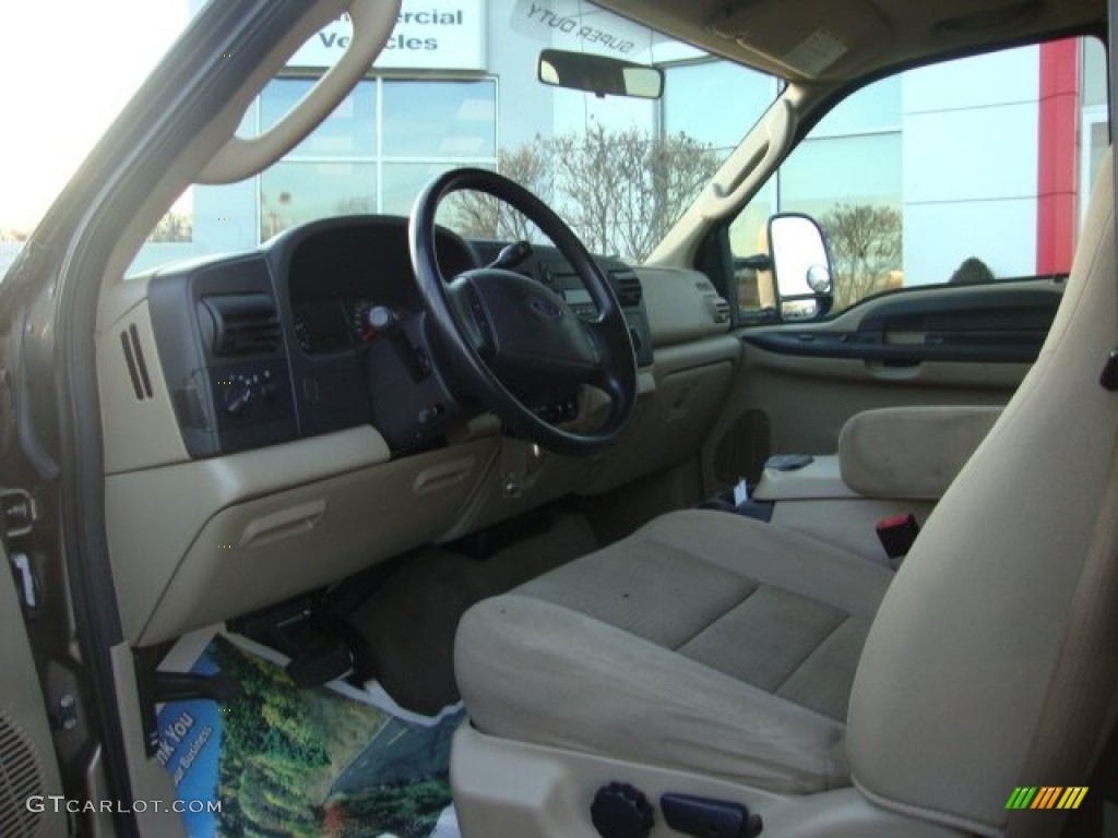 2007 F350 Super Duty XLT Crew Cab 4x4 - Arizona Beige Metallic / Tan photo #16