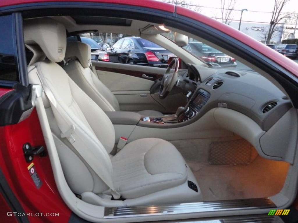 Stone Interior 2009 Mercedes-Benz SL 550 Roadster Photo #59393634