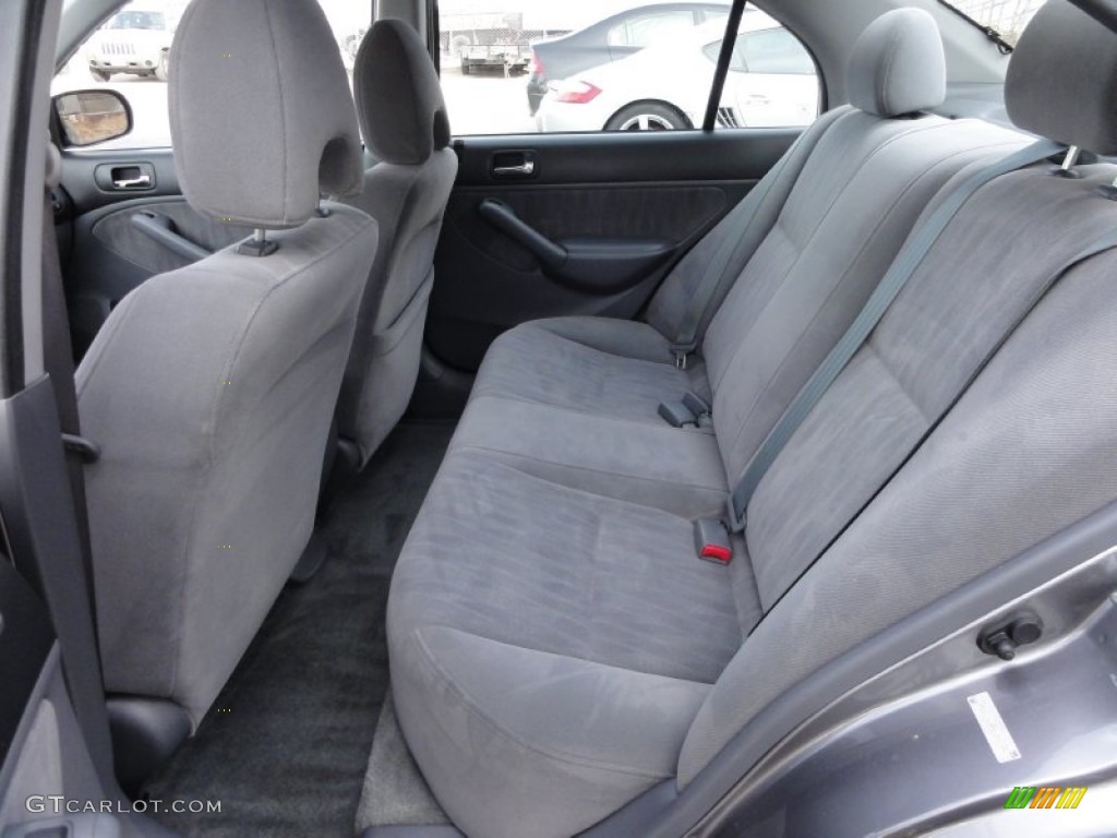 Gray Interior 2004 Honda Civic LX Sedan Photo #59394107