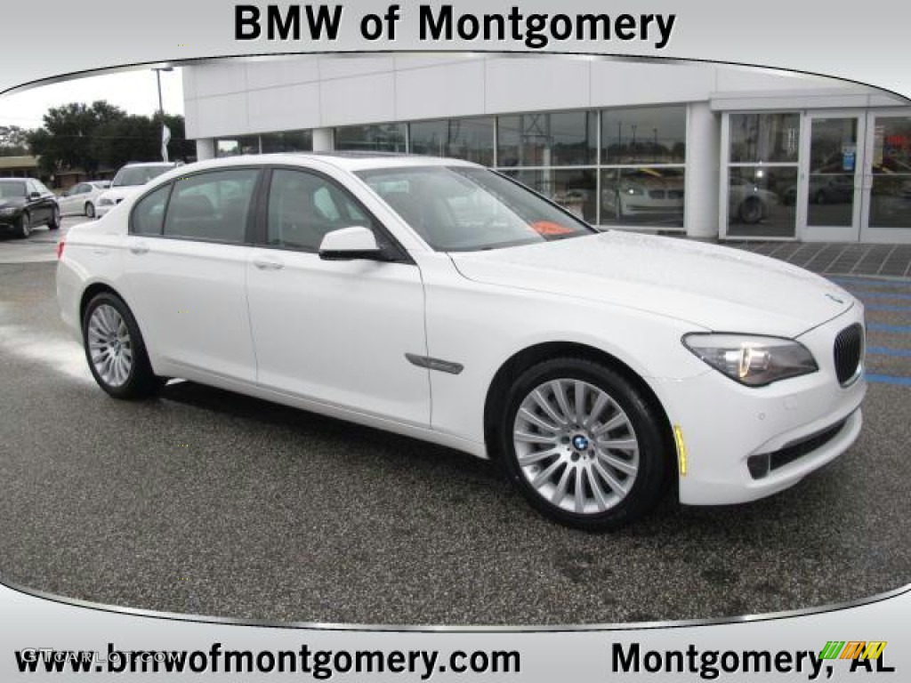 2010 7 Series 750Li Sedan - Alpine White / Saddle/Black Nappa Leather photo #1