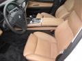 Saddle/Black Nappa Leather 2010 BMW 7 Series 750Li Sedan Interior Color