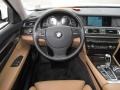 Saddle/Black Nappa Leather Dashboard Photo for 2010 BMW 7 Series #59394455