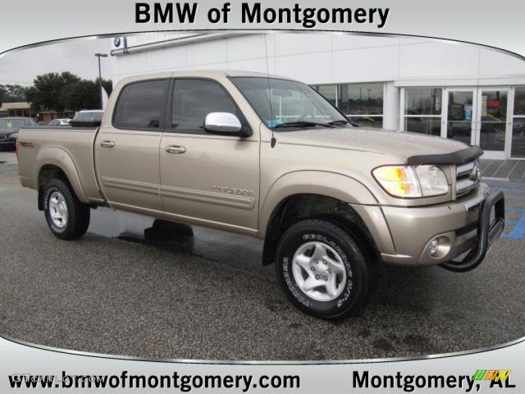 2004 Tundra SR5 TRD Double Cab 4x4 - Desert Sand Mica / Oak photo #1