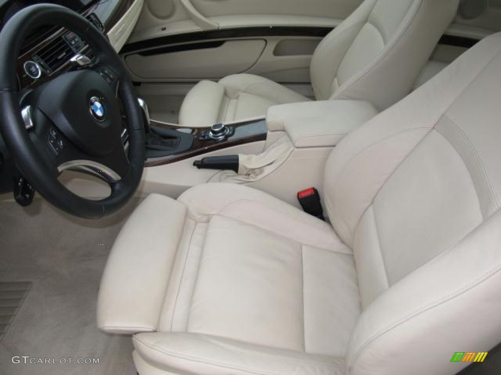 2009 3 Series 335i Coupe - Alpine White / Beige photo #17