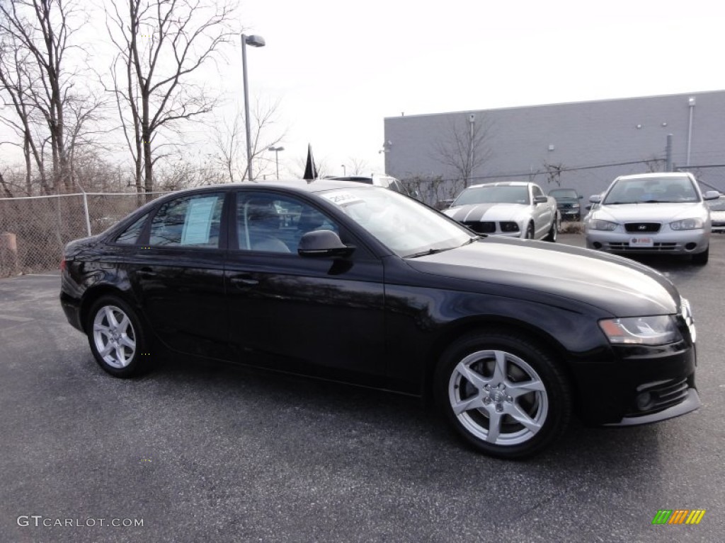 2009 A4 2.0T Premium quattro Sedan - Brilliant Black / Black photo #6