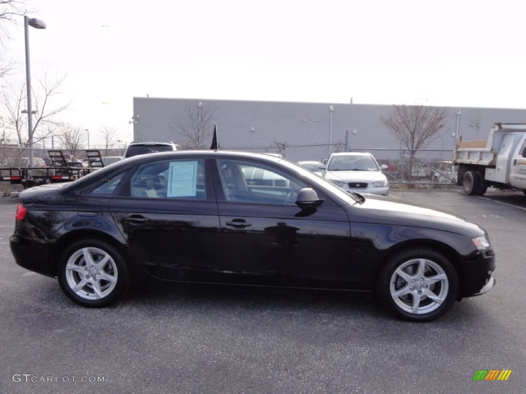 2009 A4 2.0T Premium quattro Sedan - Brilliant Black / Black photo #7