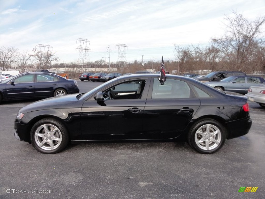 2009 A4 2.0T Premium quattro Sedan - Brilliant Black / Black photo #11