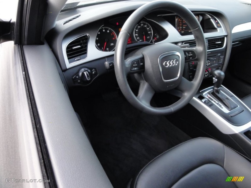 2009 A4 2.0T Premium quattro Sedan - Brilliant Black / Black photo #12