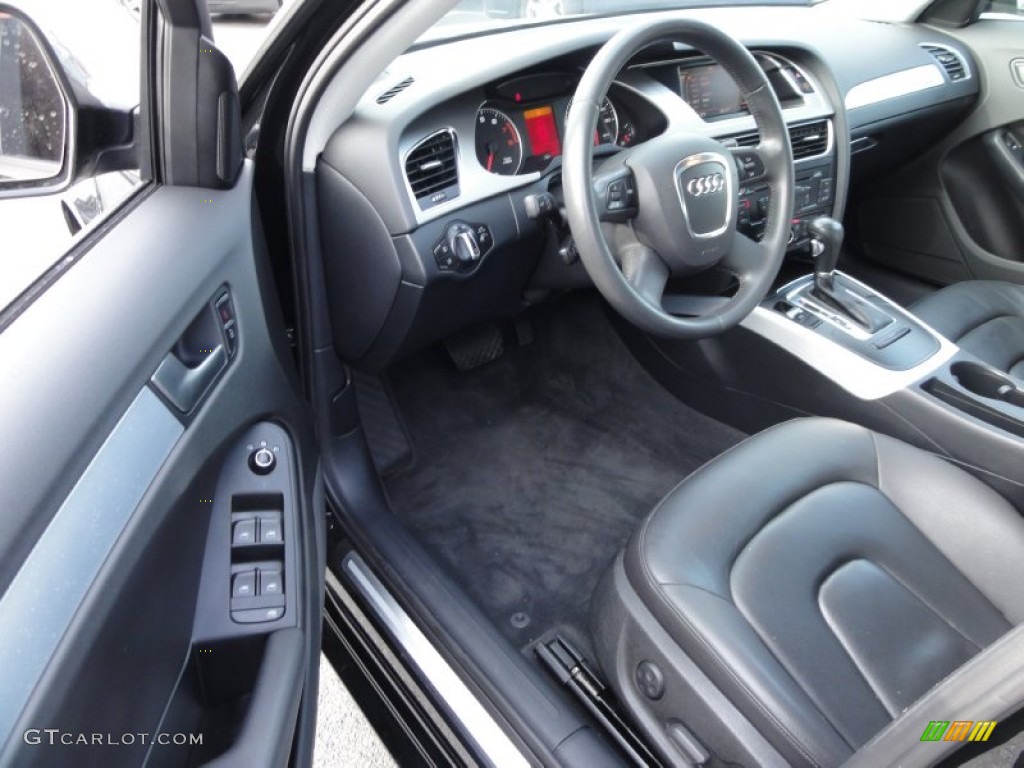 2009 A4 2.0T Premium quattro Sedan - Brilliant Black / Black photo #13