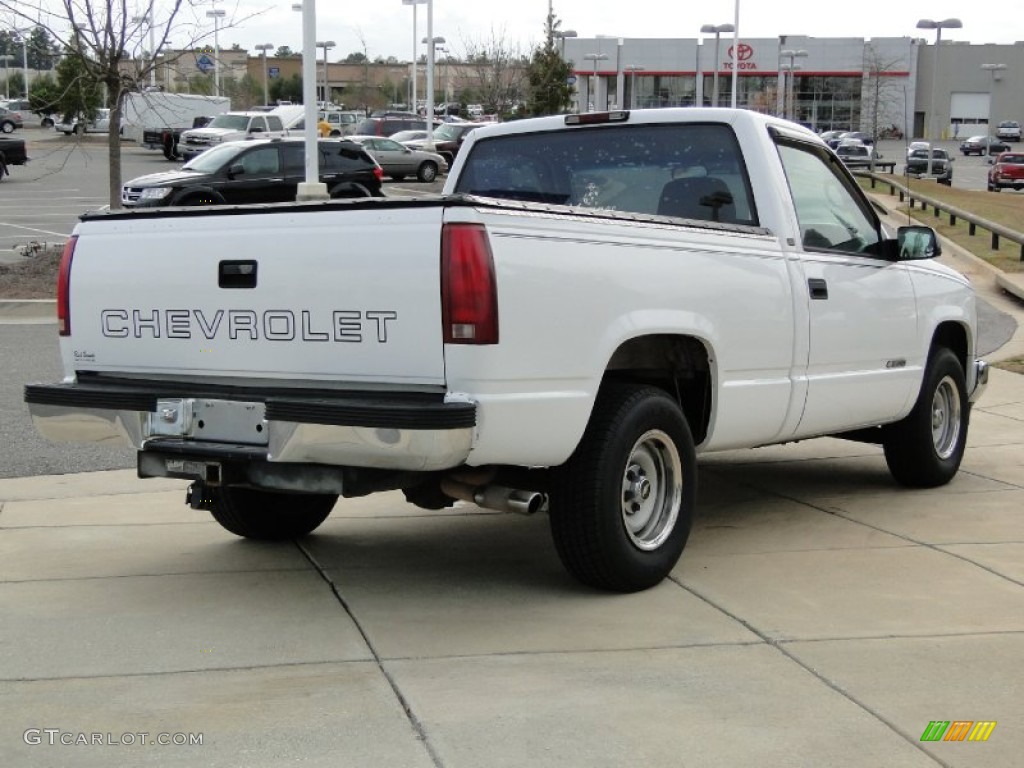 1997 C/K C1500 Regular Cab - Olympic White / Medium Dark Pewter photo #5