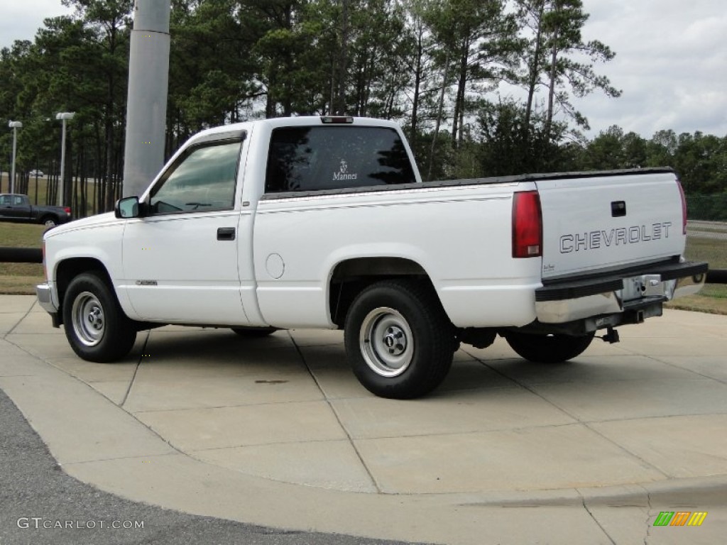 1997 C/K C1500 Regular Cab - Olympic White / Medium Dark Pewter photo #6