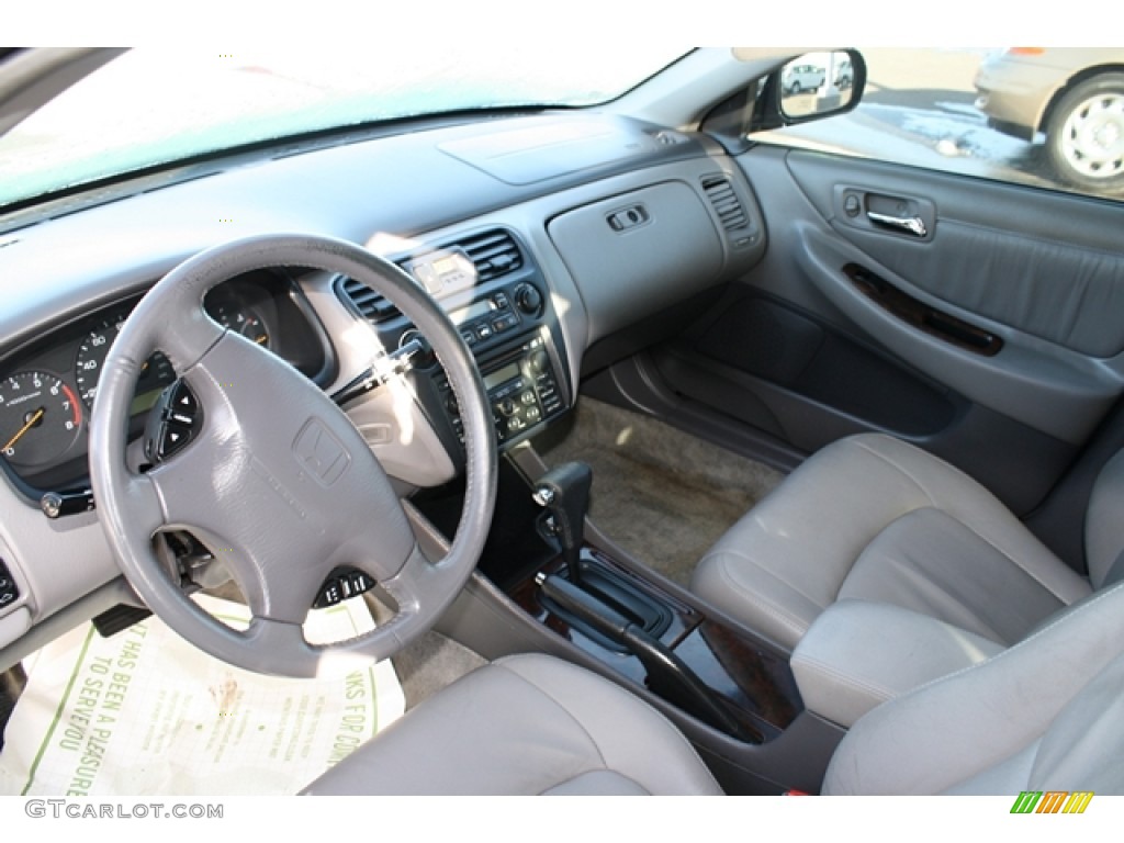 1999 Accord EX V6 Sedan - Flamenco Black Pearl / Gray photo #4