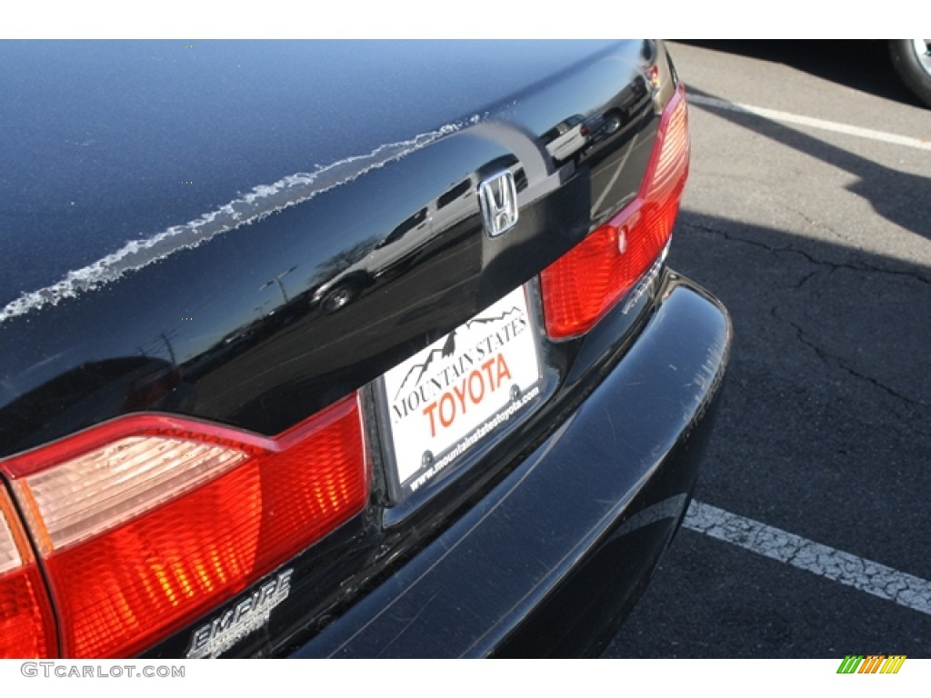 1999 Accord EX V6 Sedan - Flamenco Black Pearl / Gray photo #17