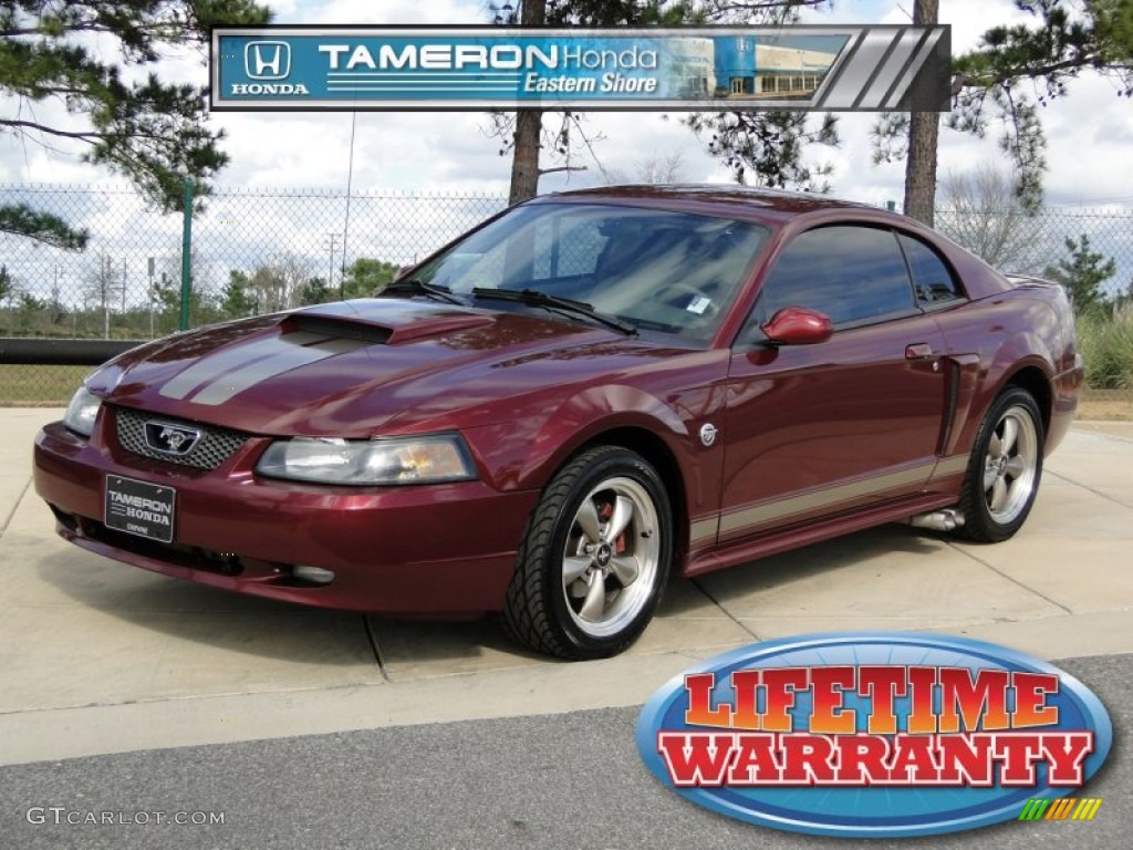 2004 Mustang GT Coupe - 40th Anniversary Crimson Red Metallic / Medium Parchment photo #1