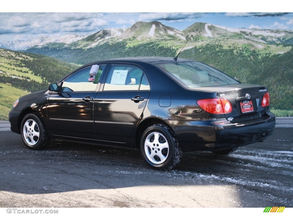 2008 Corolla CE - Black Sand Pearl / Beige photo #2