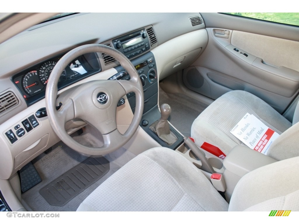 2008 Corolla CE - Black Sand Pearl / Beige photo #5