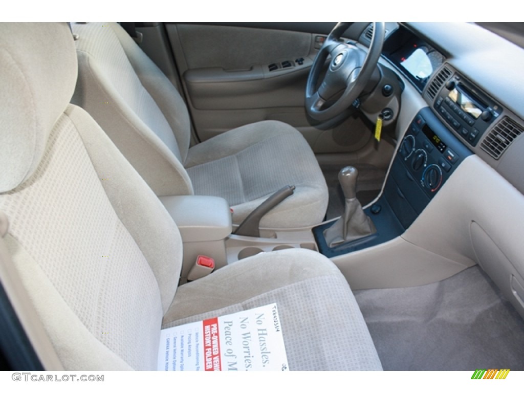 2008 Corolla CE - Black Sand Pearl / Beige photo #9