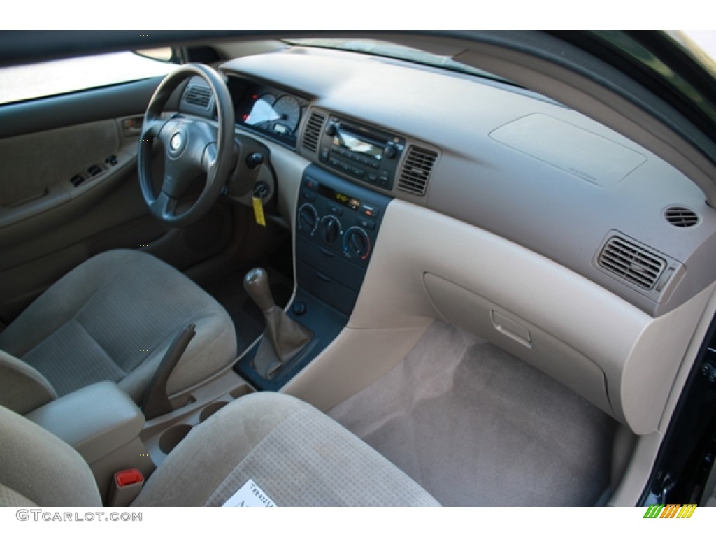 2008 Corolla CE - Black Sand Pearl / Beige photo #10