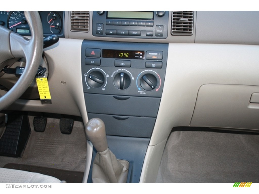 2008 Corolla CE - Black Sand Pearl / Beige photo #16