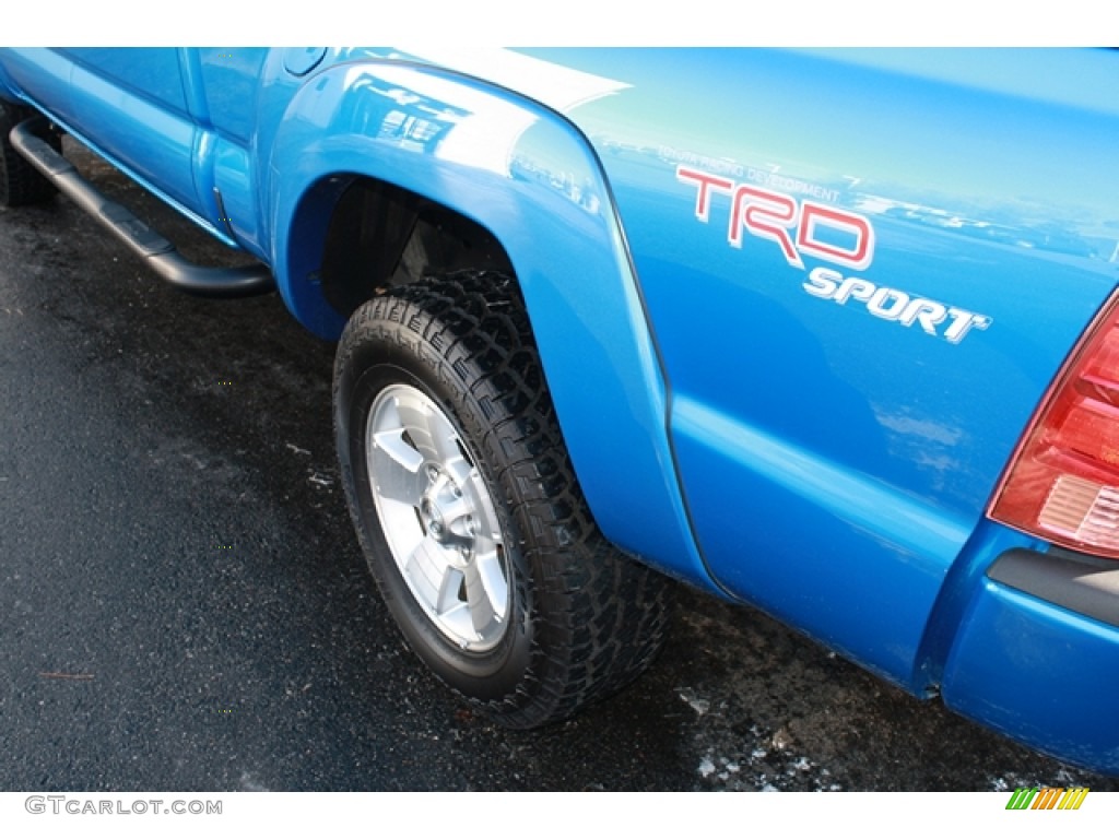 2008 Tacoma V6 TRD Sport Double Cab 4x4 - Speedway Blue / Graphite Gray photo #20