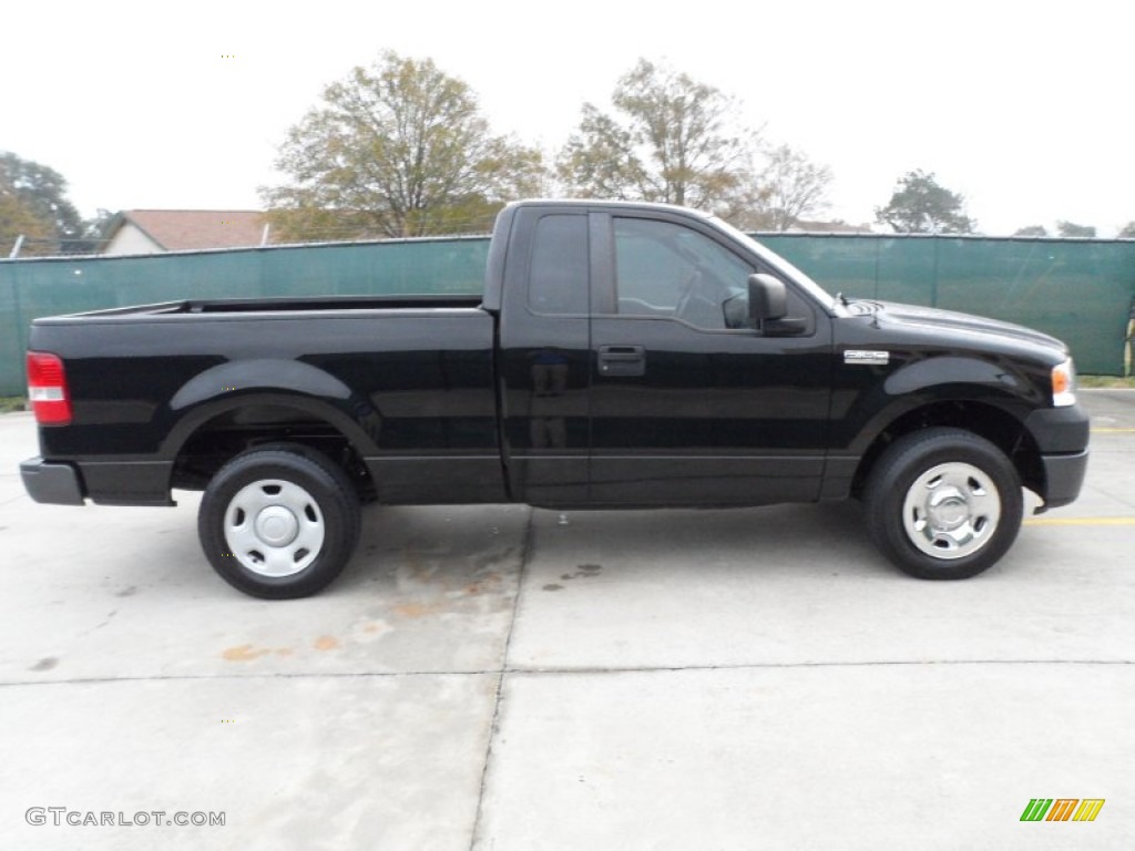 Black 2008 Ford F150 XL Regular Cab Exterior Photo #59399273