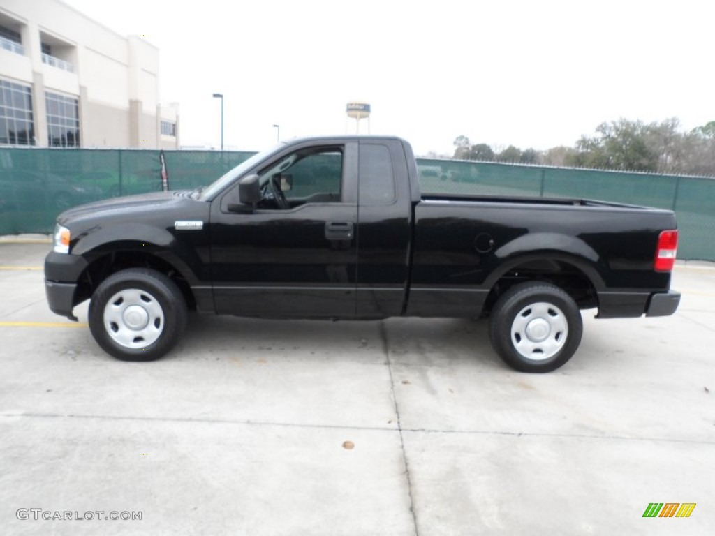 Black 2008 Ford F150 XL Regular Cab Exterior Photo #59399309
