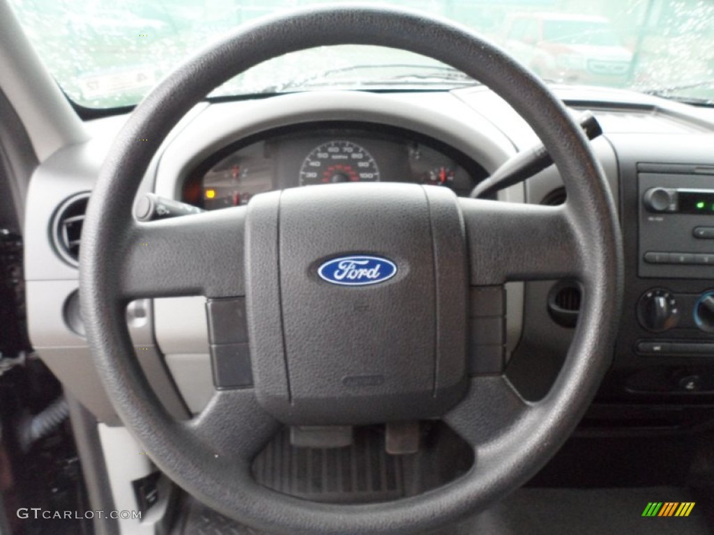 2008 Ford F150 XL Regular Cab Medium/Dark Flint Steering Wheel Photo #59399558