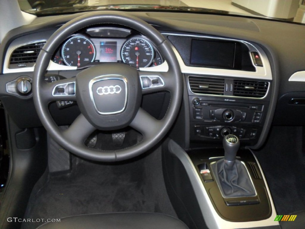 2010 Audi A4 2.0T quattro Sedan Black Dashboard Photo #59400233