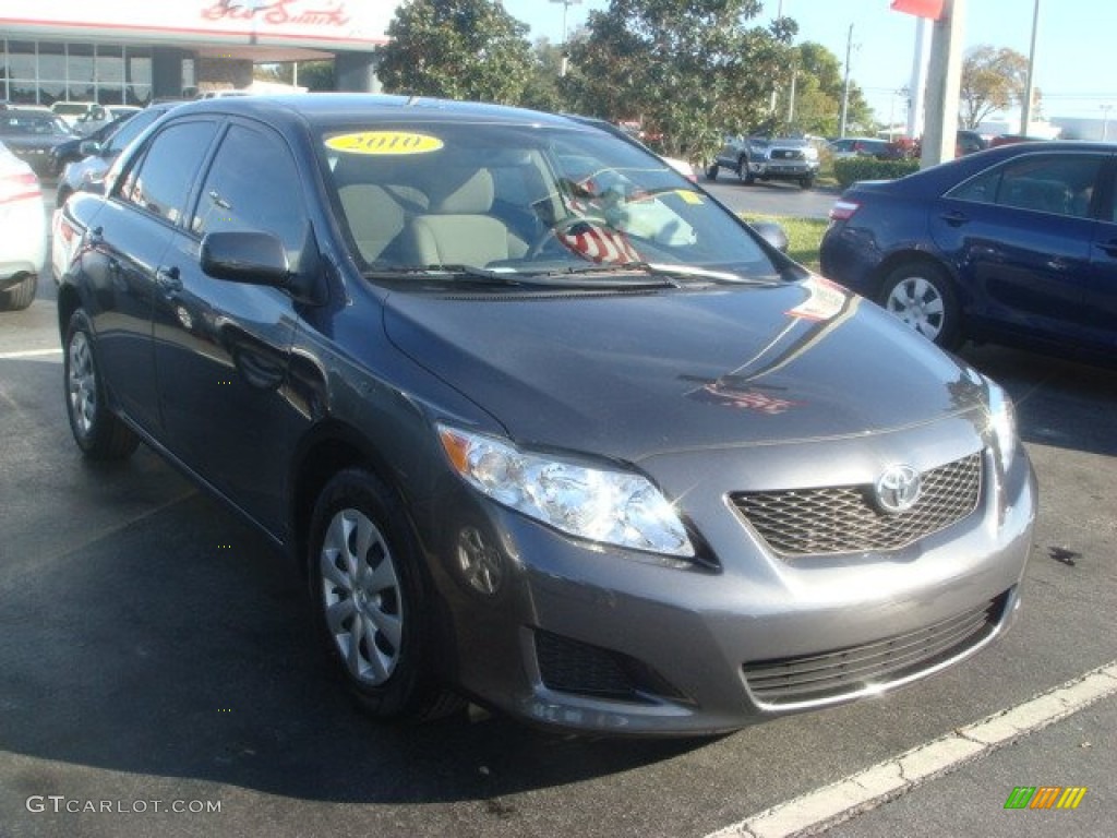 2010 Corolla LE - Magnetic Gray Metallic / Ash photo #1