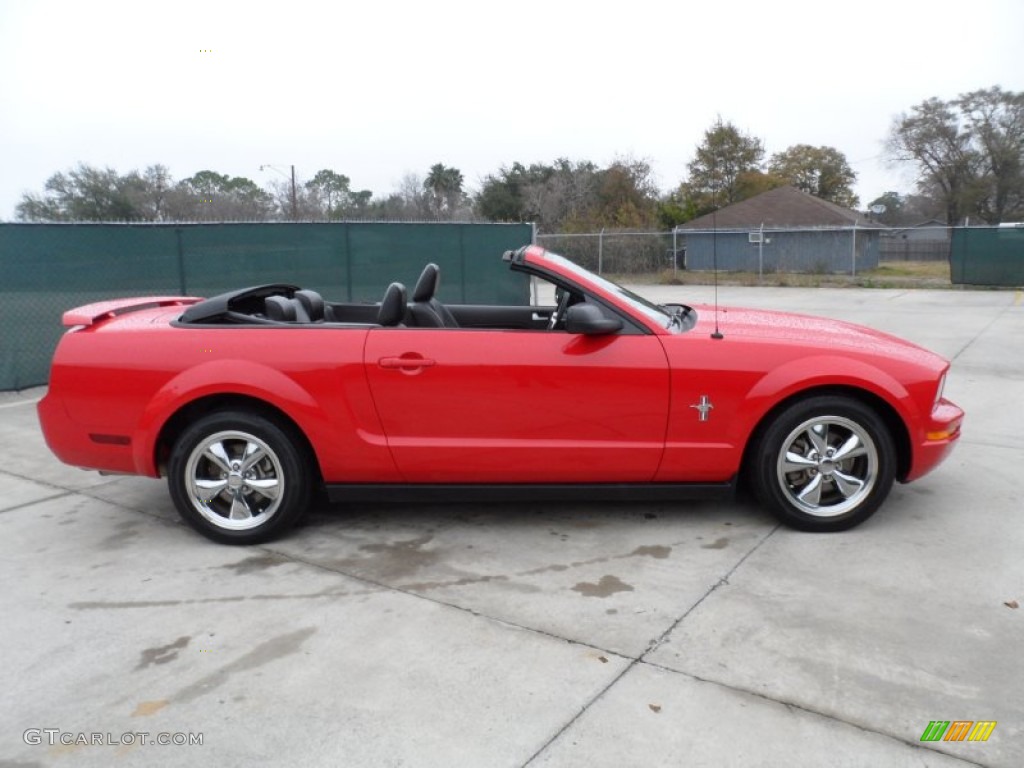 2006 Mustang V6 Premium Convertible - Torch Red / Dark Charcoal photo #2