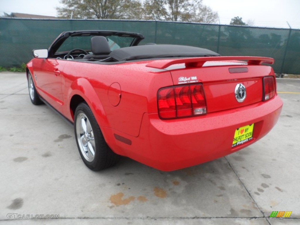 2006 Mustang V6 Premium Convertible - Torch Red / Dark Charcoal photo #5