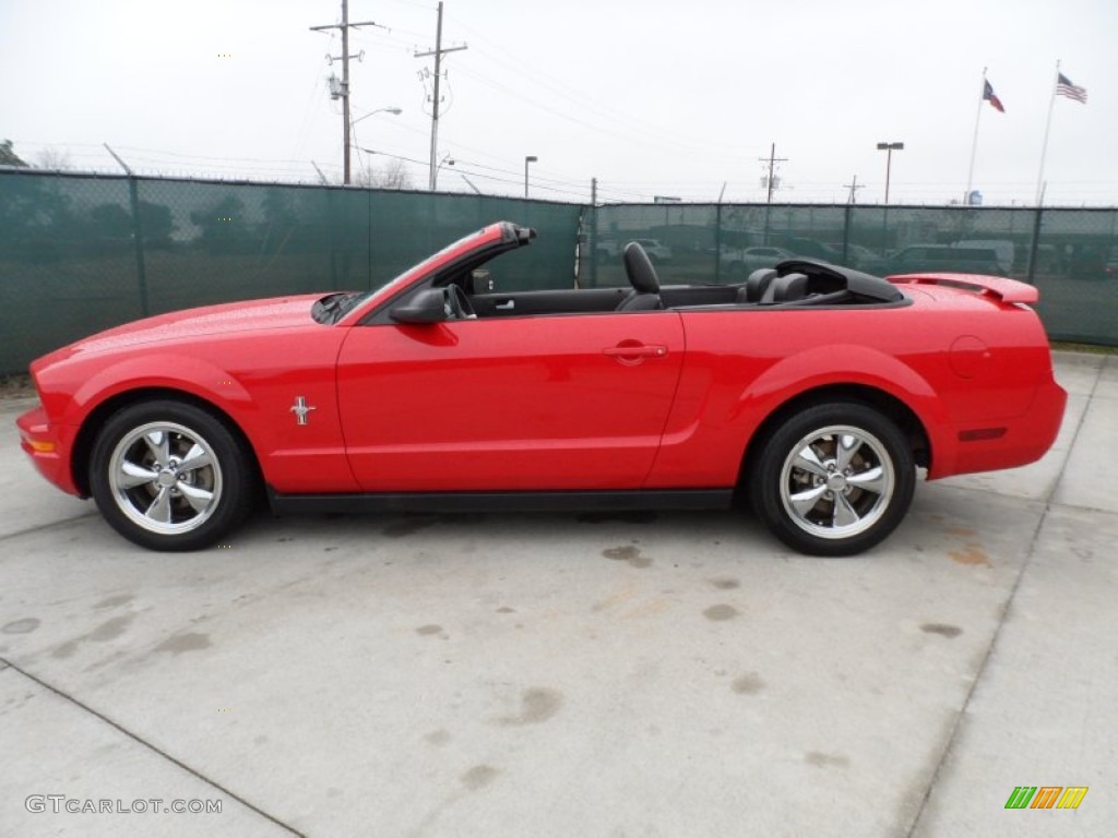 2006 Mustang V6 Premium Convertible - Torch Red / Dark Charcoal photo #6