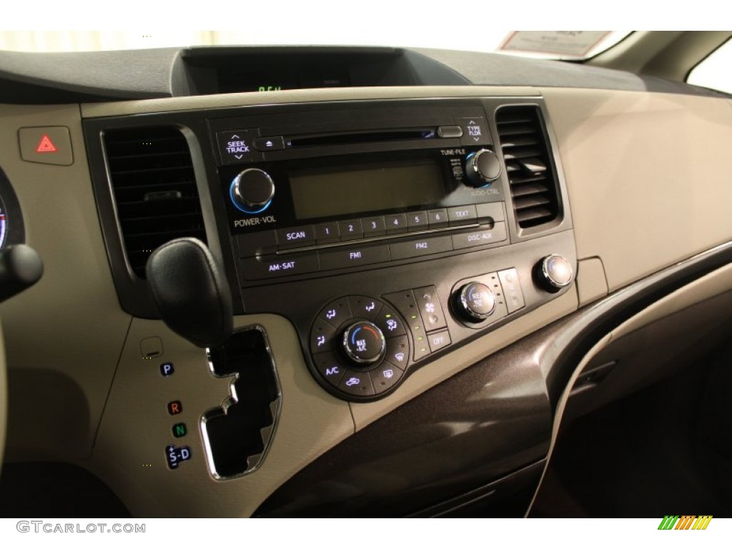 2011 Sienna V6 - South Pacific Blue Pearl / Bisque photo #8