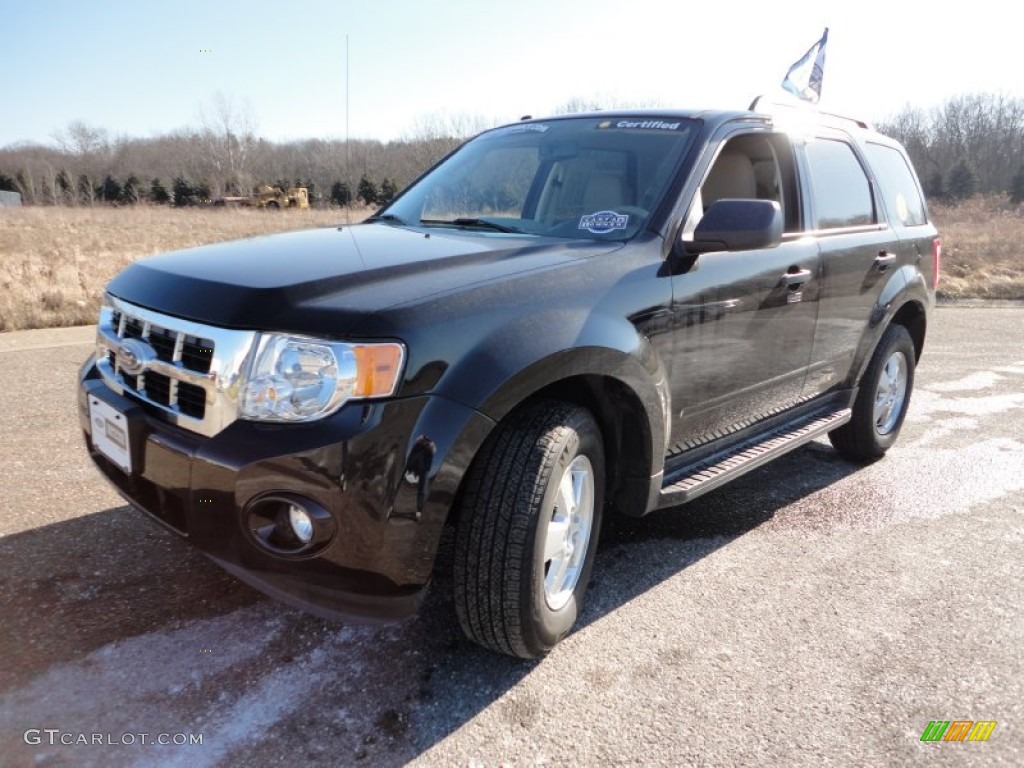 2011 Escape XLT - Tuxedo Black Metallic / Stone photo #11