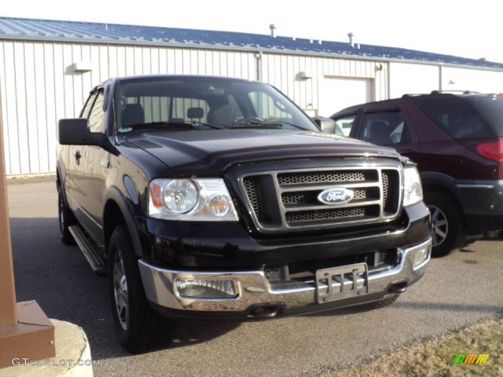 2004 F150 FX4 SuperCab 4x4 - Black / Black photo #3