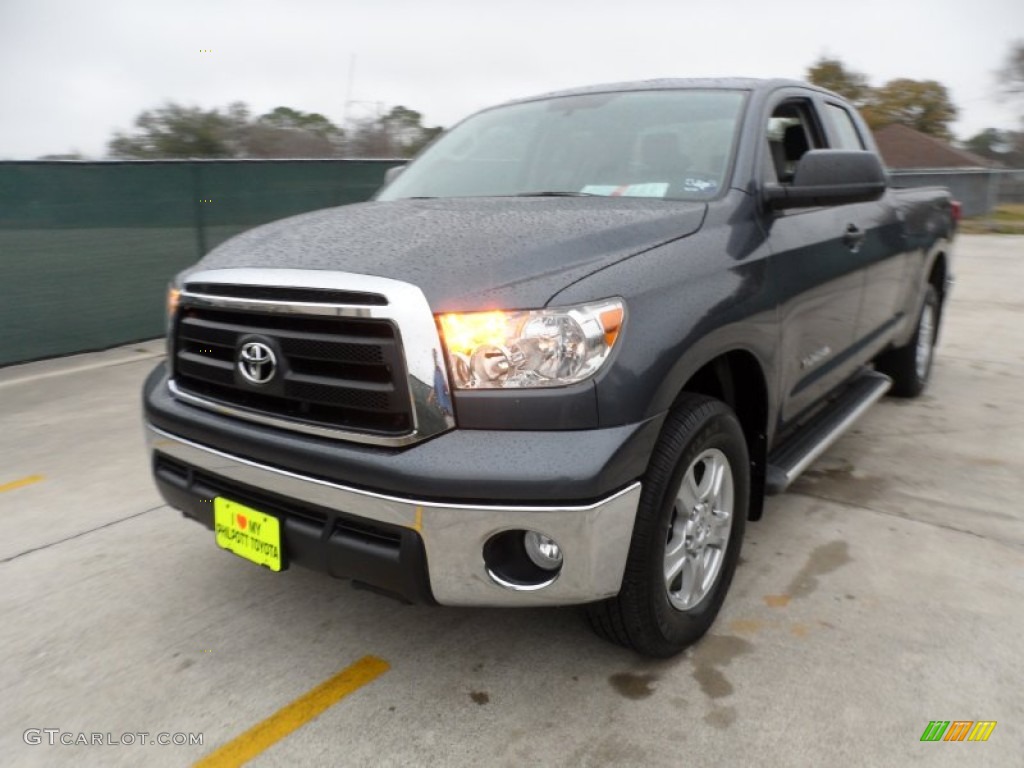 2010 Tundra Double Cab - Slate Gray Metallic / Graphite Gray photo #7