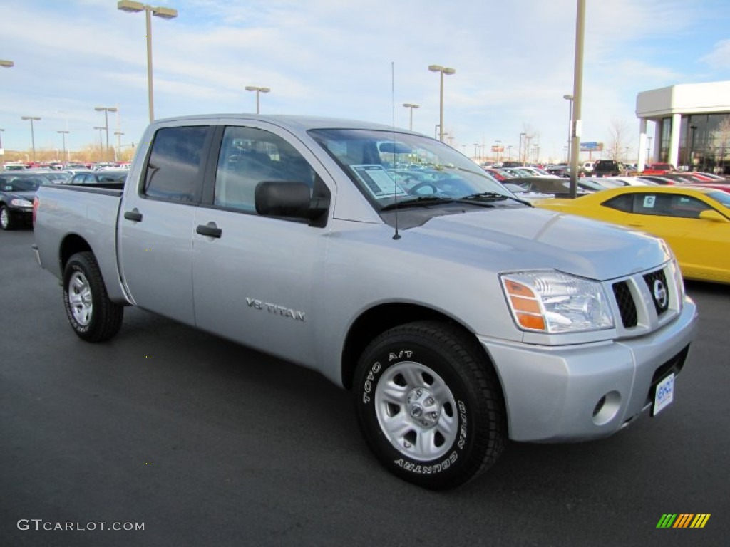 2006 Titan XE Crew Cab - Radiant Silver / Steel Gray photo #1