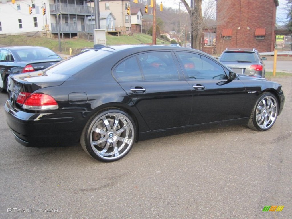 2006 7 Series 760i Sedan - Black Sapphire Metallic / Black/Black photo #15