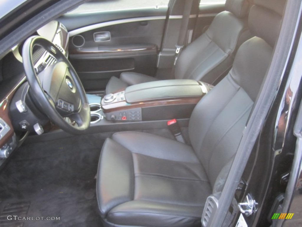 2006 7 Series 760i Sedan - Black Sapphire Metallic / Black/Black photo #17