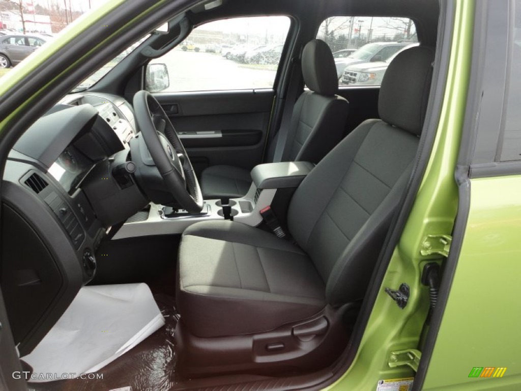 2012 Escape XLT - Lime Squeeze Metallic / Charcoal Black photo #10