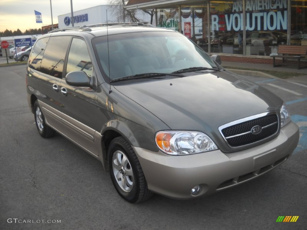 2005 Sedona EX - Sage Green Metallic / Beige photo #1