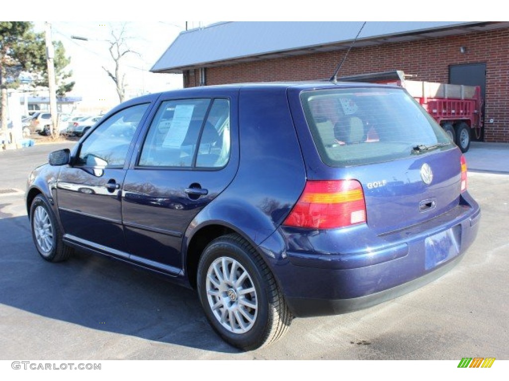 2004 Golf GLS 4 Door - Indigo Blue Metallic / Black photo #2