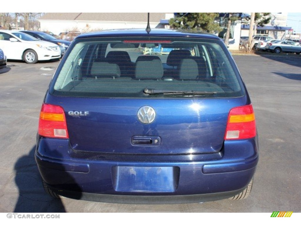 2004 Golf GLS 4 Door - Indigo Blue Metallic / Black photo #12