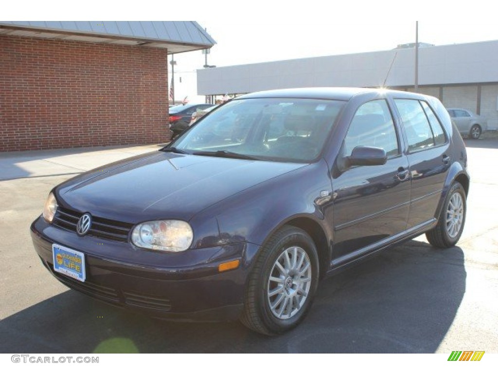 2004 Golf GLS 4 Door - Indigo Blue Metallic / Black photo #18