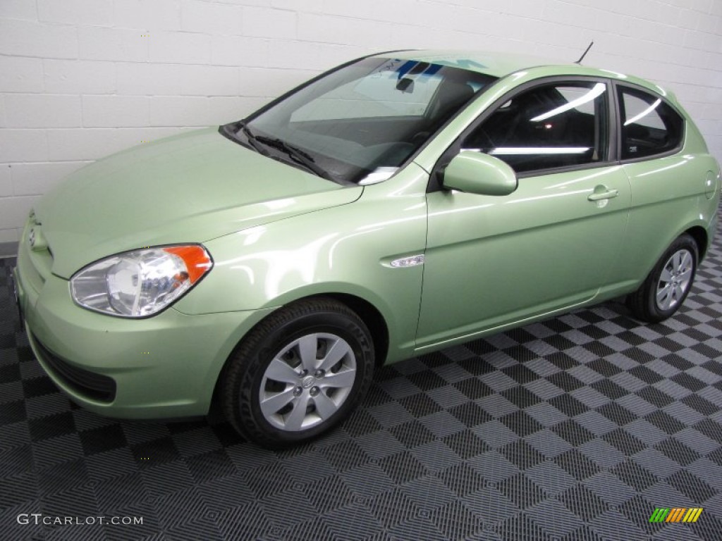 2008 Hyundai Accent GS Coupe Apple Green Photo #59408504